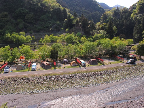 青川峡キャンピングパーク　キャンプ